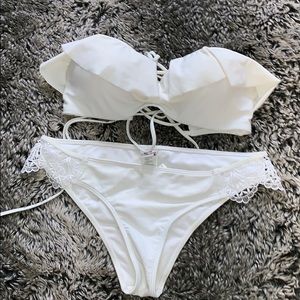 GORGEOUS all white swimsuit